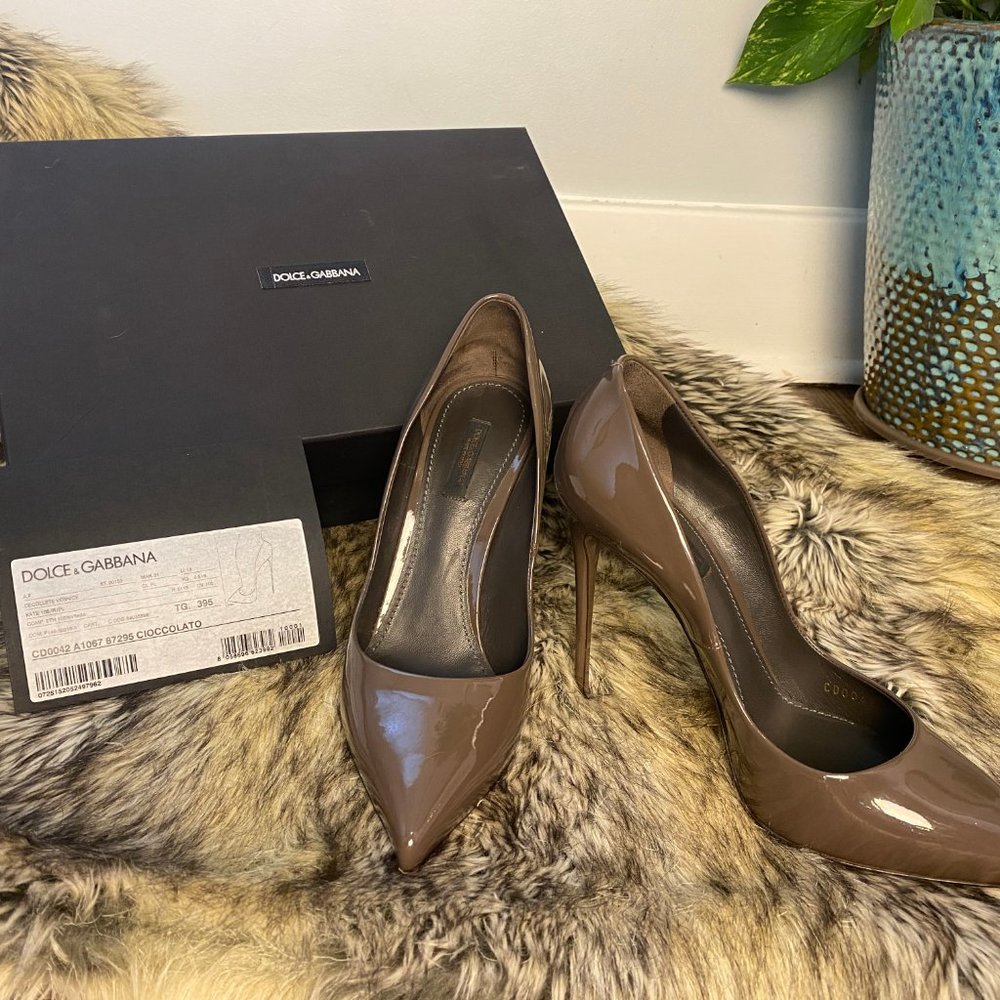 RARE Dolce & Gabbana - Cioccolato Stilettos S 39.5 - Picture 2 of 11